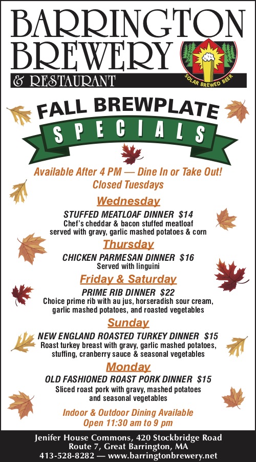 Barrington Brewery Specials